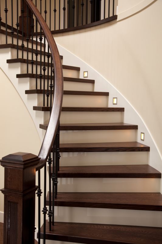 Curved Staircase Installation in Conroe, TX