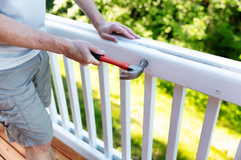 Wood Stair Railing Repair in Kansas City, KS