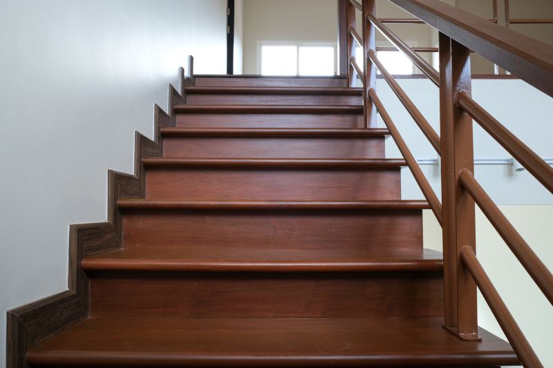 Wood Stairs with Railing